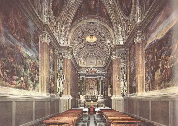 Michelangelo Buonarroti View of the Chapel Spain oil painting art